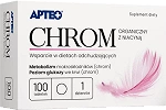 Chrom Organiczny z niacyną APTEO tabletki ze składnikami wspierającymi utrzymanie prawidłowego poziomu glukozy we krwi, 100 szt.