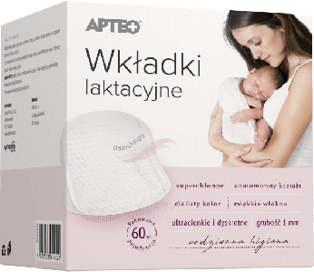 Wkładki laktacyjne APTEO, dla kobiet karmiących, 60 szt.