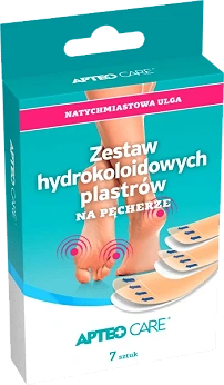 Zestaw plastrów hydrokoloidowych APTEO, na pęcherze, 7 szt.