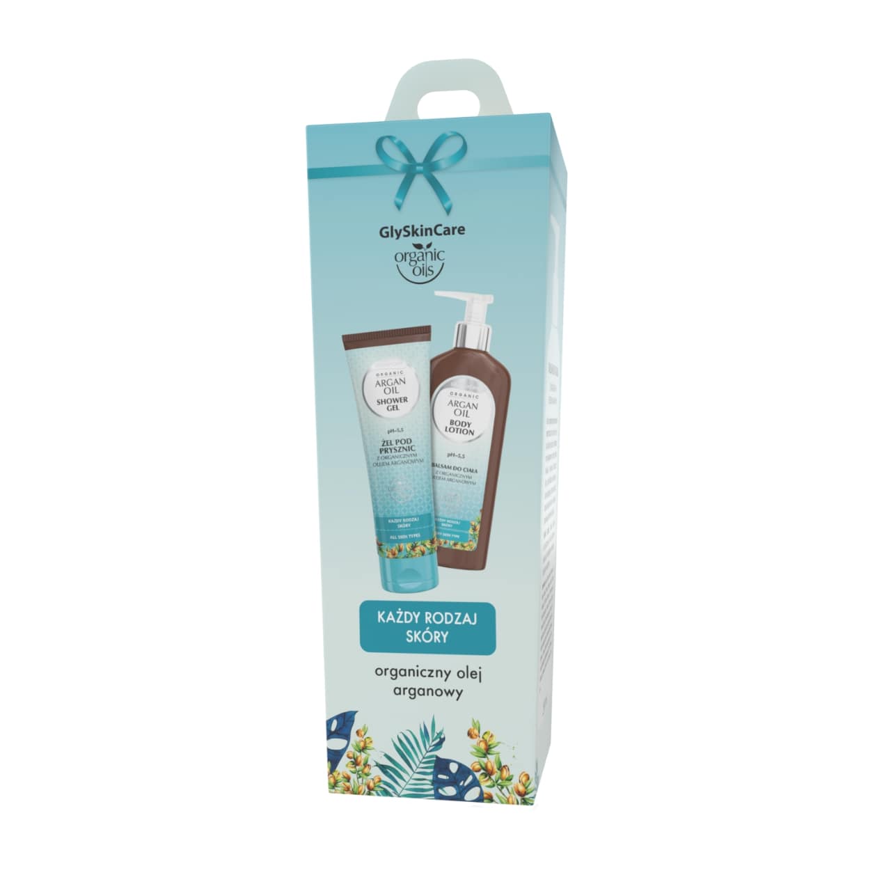 EQUALAN PHARMA EUROPE GlySkinCare Żel pod prysznic + Balsam do ciała Argan, zestaw z organicznym olejem arganowym: żel, 250 ml + balsam, 250 ml — Składniki i ocena