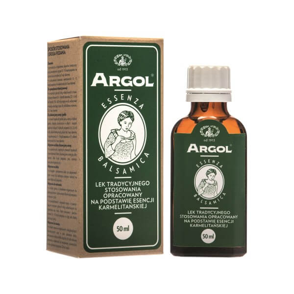 Argol Essenza Balsamica  płyn wspomagający w ostrym i przewlekłym schorzeniu dróg oddechowych, 50 ml