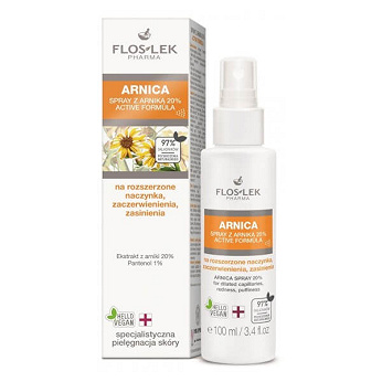 Flos-Lek Arnica, spray do pielęgnacji szyi i dekoltu przy powstawaniu rumienia naczynioruchowego, 100 ml
