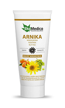 EkaMedica Maść Kremowa ARNIKA, do pielęgnacji skóry naczynkowej, do cellulitu i po opalaniu, 200 ml