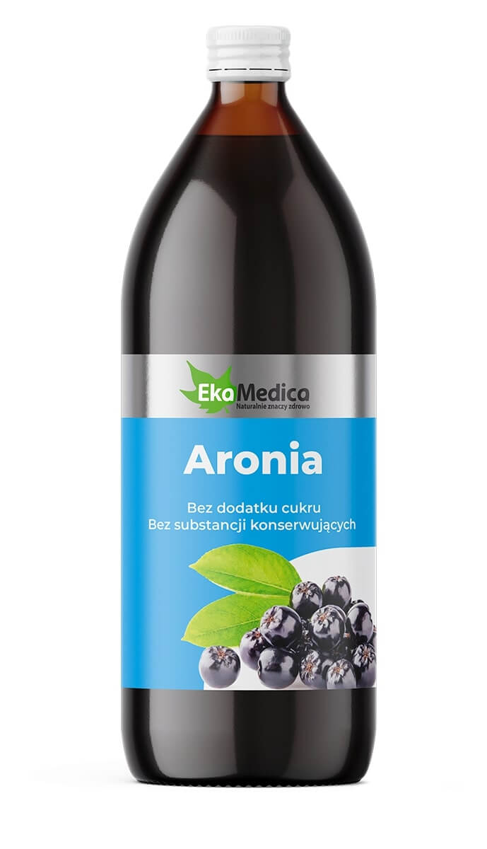 EkaMedica Aronia płyn bez dodatku cukru i substancji konserwujących, 1000 ml