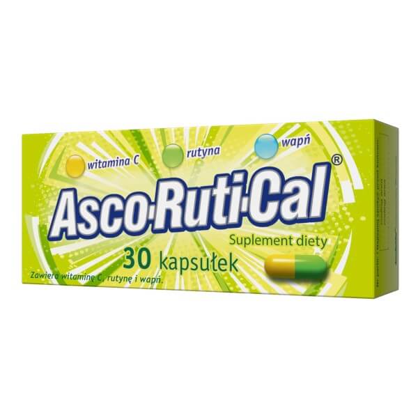 Ascorutical kapsułki ze składnikami wspierającymi odporność, 30 szt.
