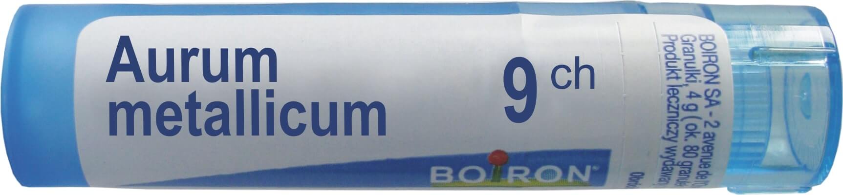 Boiron Aurum metallicum 9 CH  granulki, 4 g