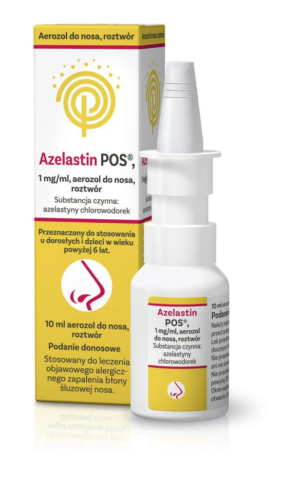 Azelastin POS  spray do nosa na alergie dla dzieci i dorosłych, 10 ml