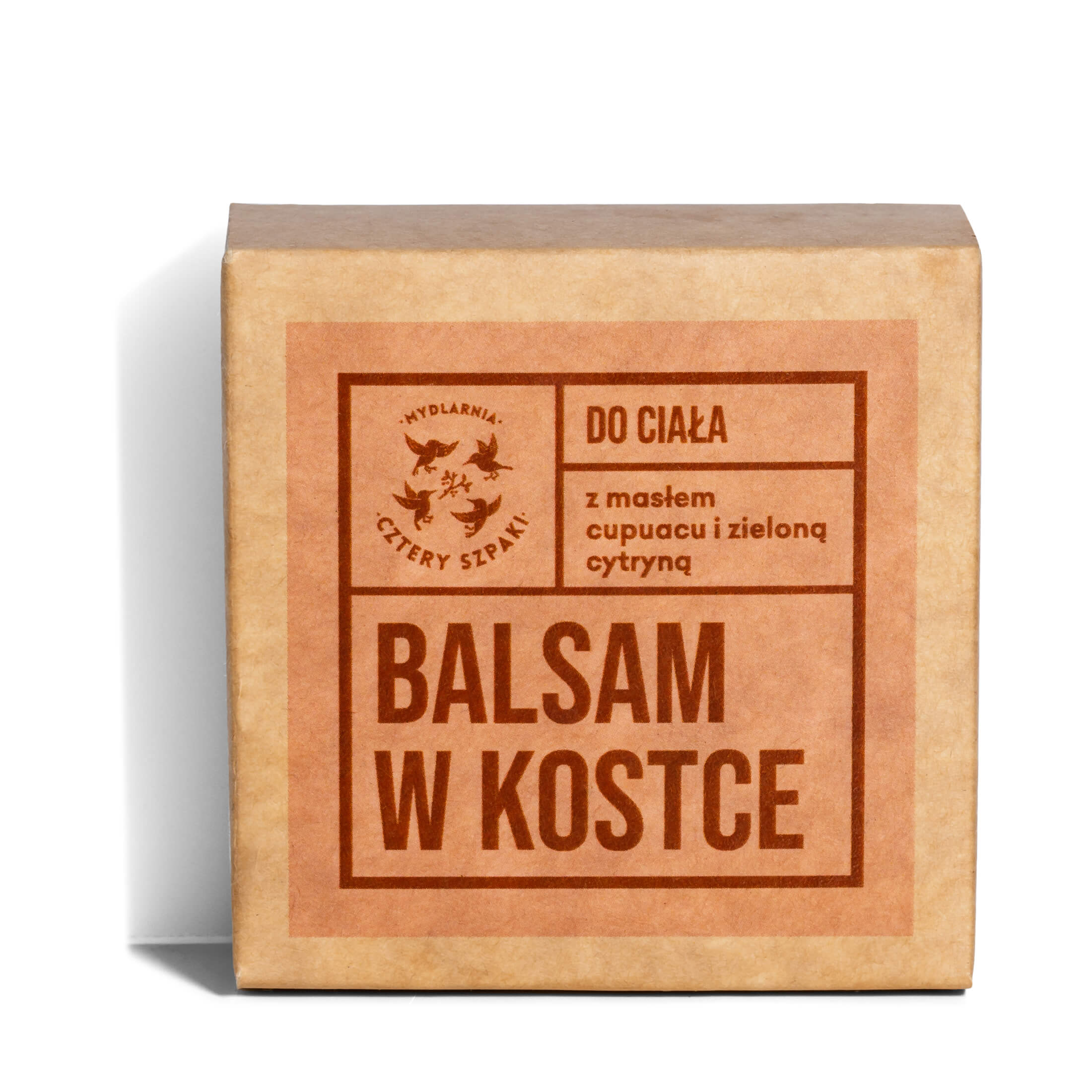 4Szpaki Balsam do ciala w kostce, z masłem cupuacu i zieloną cytryną, 1 szt.