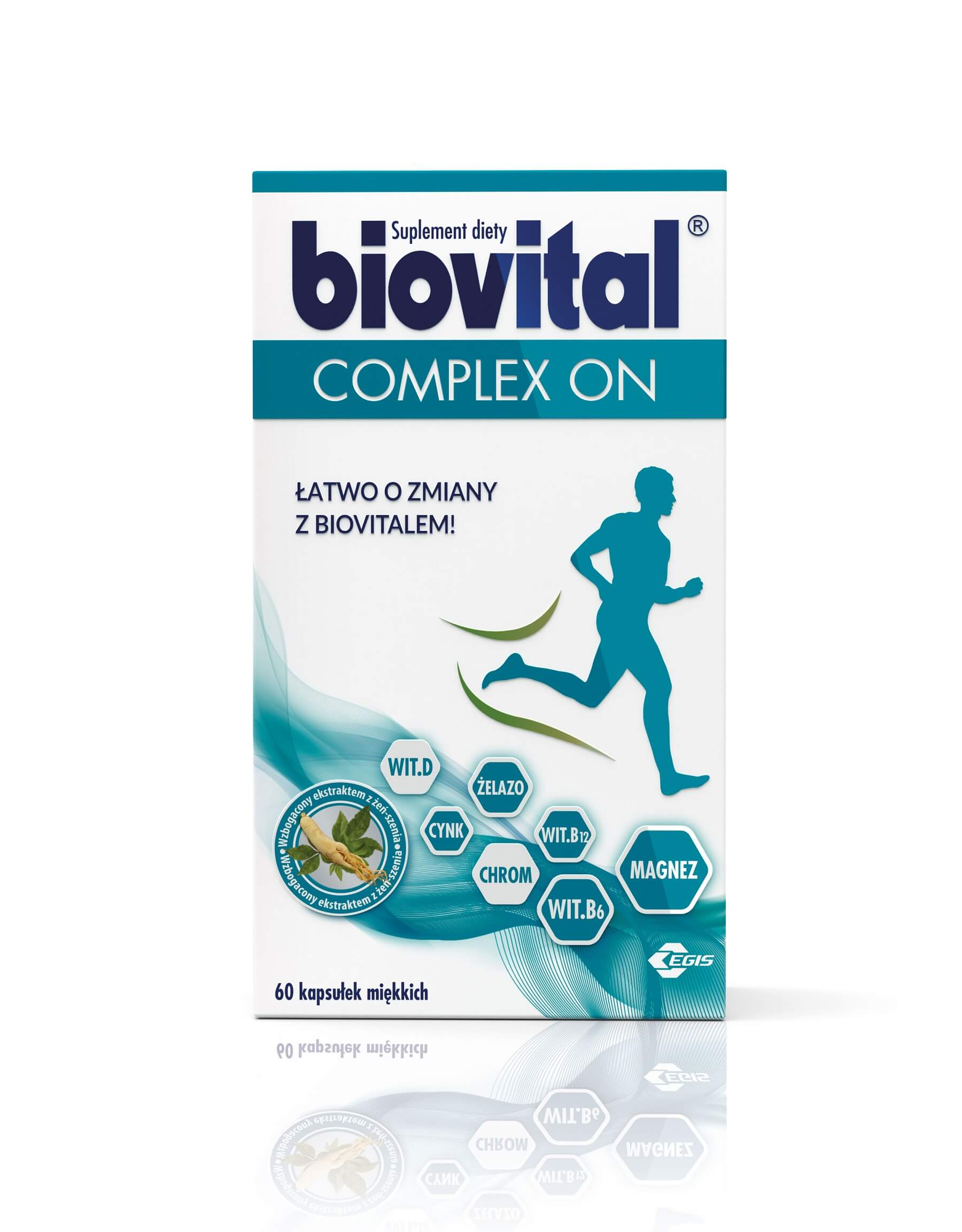 Biovital Complex ON , kapsułki z witaminami i minerałami dla mężczyzn, 60 szt.
