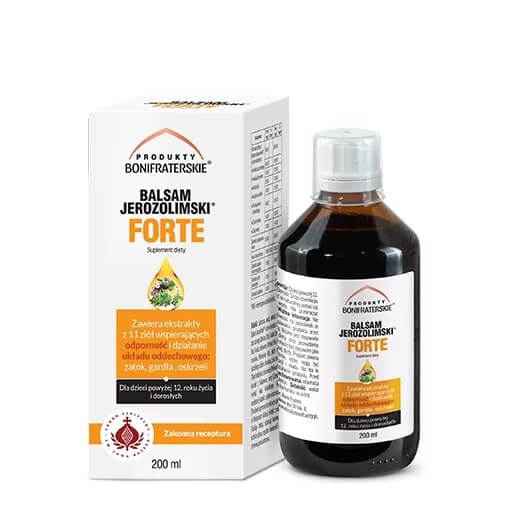 Balsam Jerozolimski Forte płyn ze składnikami wspierającymi odporność, 200 ml