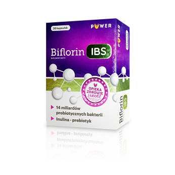 Biflorin IBS, kapsułki z probiotycznymi bakteriami i inuliną, 20 szt