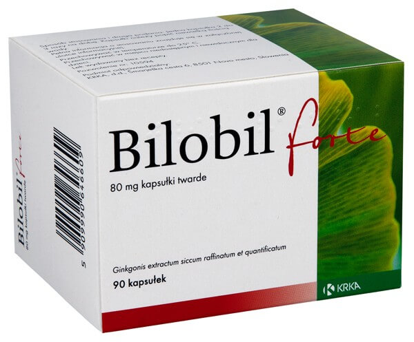 Bilobil Forte kapsułki dla seniorów wspomagające pamięć, 90 szt.