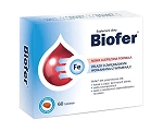 Biofer tabletki ze składnikami pomagającymi uzupełnić dietę w żelazo, 60 szt.