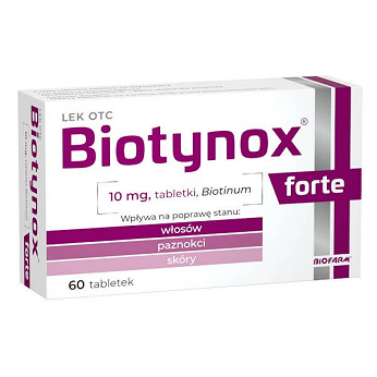 Biotynox Forte, tabletki poprawiające kondycję włosów, skóry i paznokci, 60 szt.