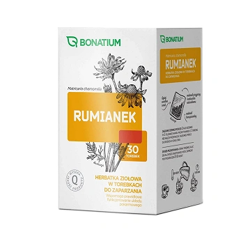 Bonatium Rumianek , herbatka ziołowa do zaparzania, 30 sasz. x 1,5 g