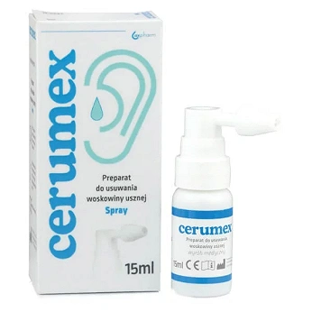 Cerumex, spray do higieny uszu, 15 ml