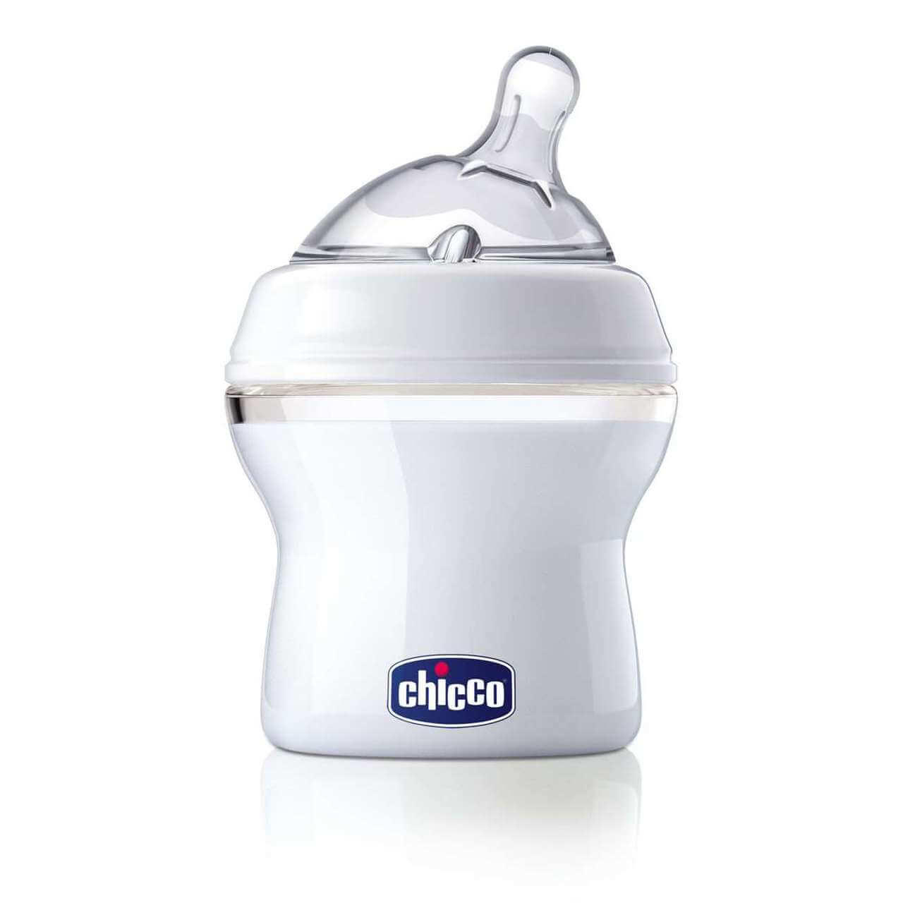Chicco Butelka NaturalFeeling , naśladująca naturalny sposób ssania dziecka o pojemności 150 ml, 1 szt.