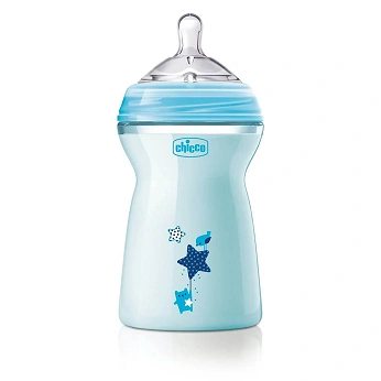 Chicco Butelka NaturalFeeling, antykolkowa od 6 miesiąca życia o pojemności 330 ml, 1 szt.