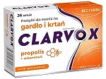 Clarvox Propolis/Pomarańcza pastylki do ssania z propolisem i witaminą C o smaku pomarańczowym, 36 szt.