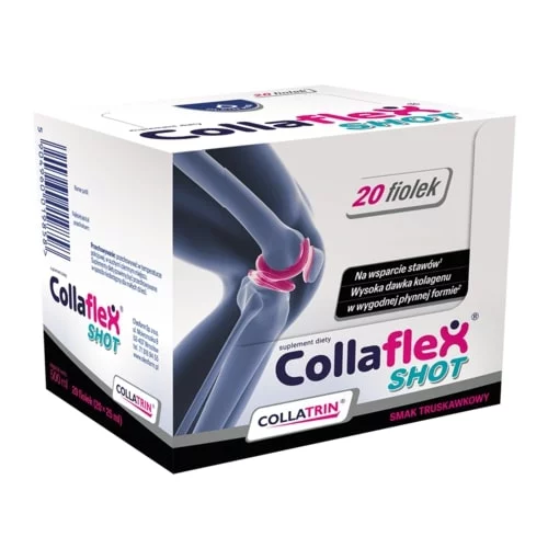 Collaflex SHOT, płyn o smaku truskawkowym, 20 fiol. po 25 ml