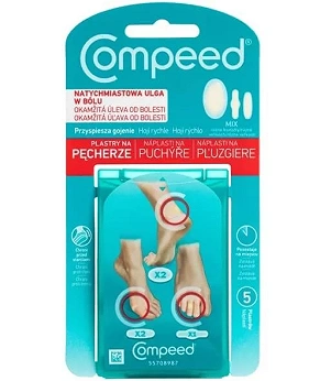 Compeed Plastry na pęcherze , różne rozmiary, 5 szt.