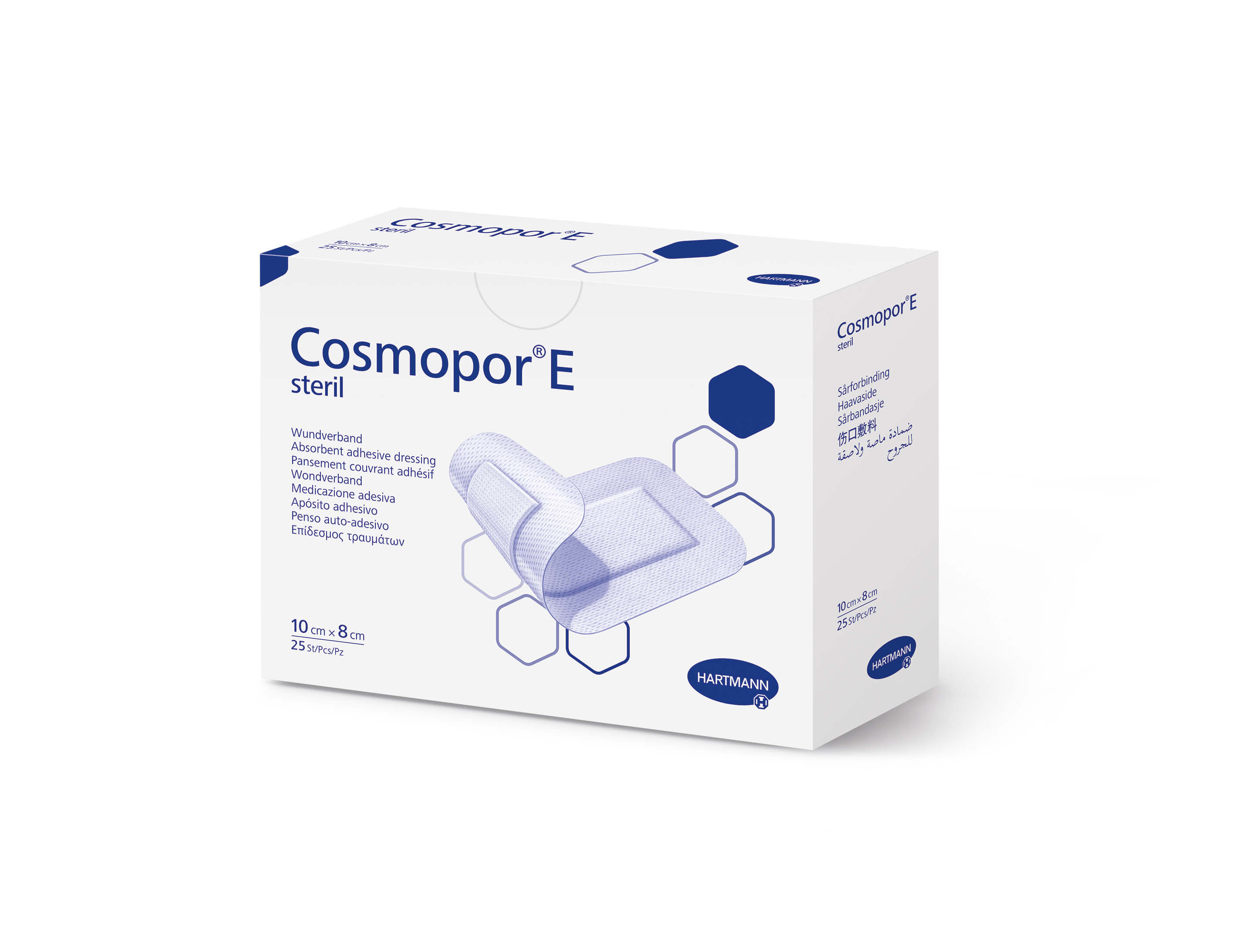 COSMOPOR E, opatrunek jałowy,  25 x 10 cm, 25 szt.