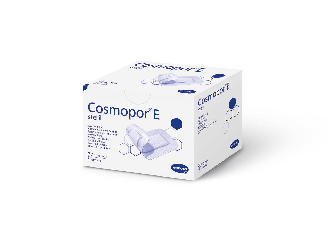 COSMOPOR E , opatrunek jałowy 7,2 x 5 cm, 50 szt.