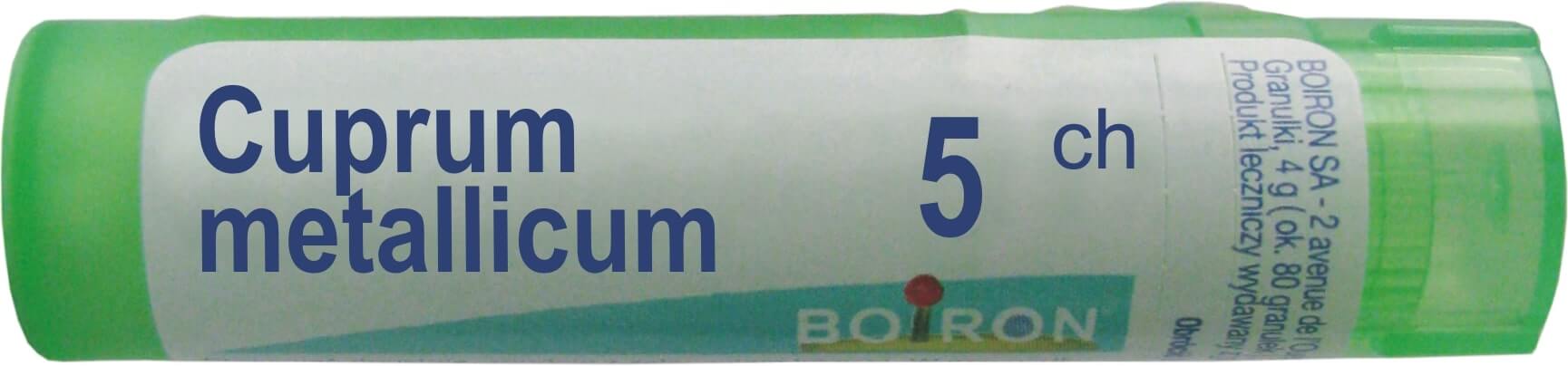 Boiron Cuprum Metallicum 5 CH granulki, 4 g