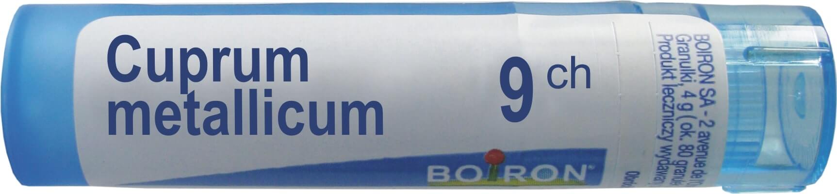 Boiron Cuprum Metallicum 9 CH  granulki, 4 g