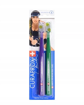 Curaprox CS 5460 Martina Hingis Edition, dwupak: szczoteczki do zębów z miękkim włosiem, 2 szt.