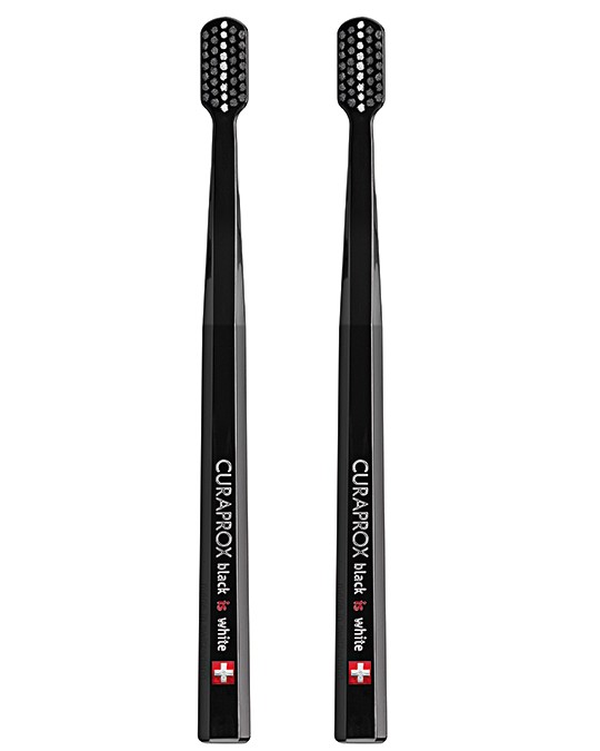 Curaprox CS 5460 Black is White, szczoteczki do zębów o miękkim włosiu, 2 szt.