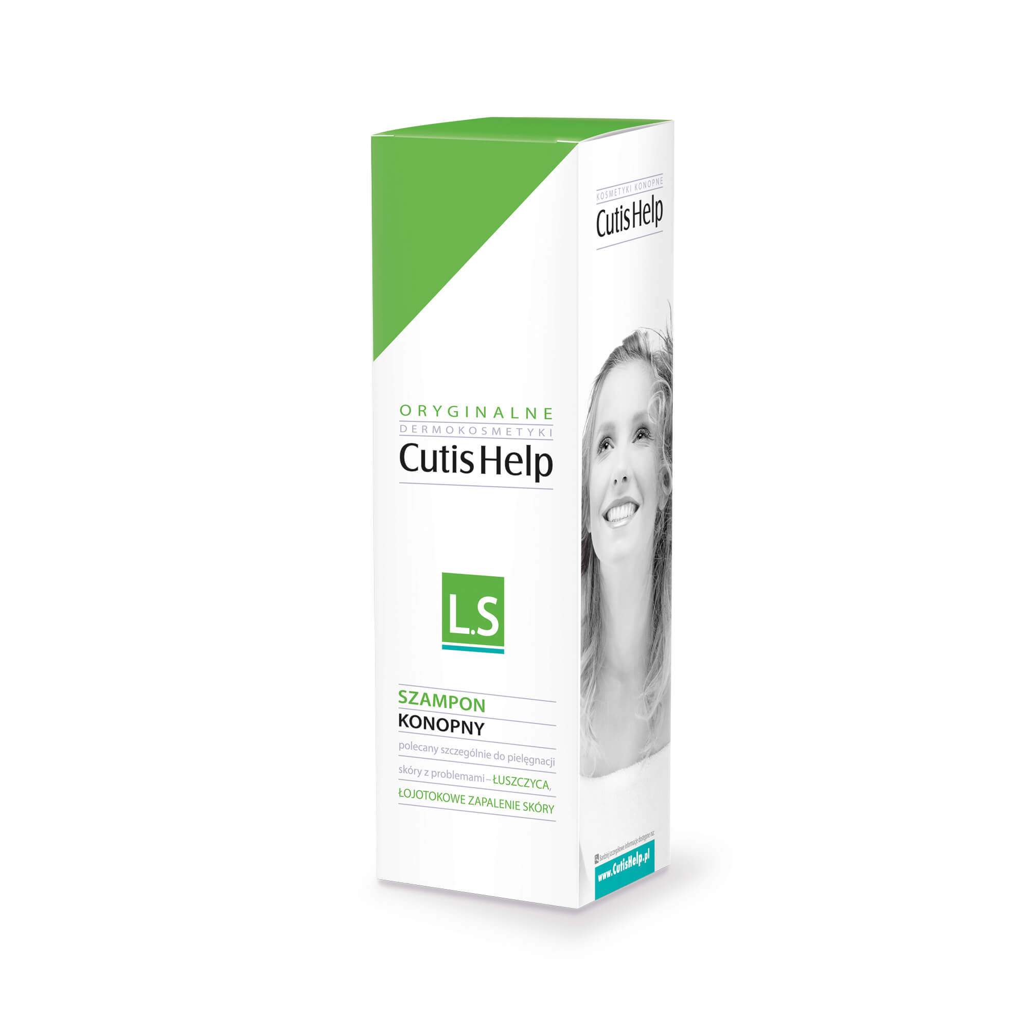 CutisHelp L-S, szampon konopny do skóry głowy z łuszczycą, łojotokowym zapaleniem, 200 ml