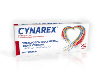 Cynarex, tabletki na niestrawność, obniżające poziom cholesterolu, 30 szt.