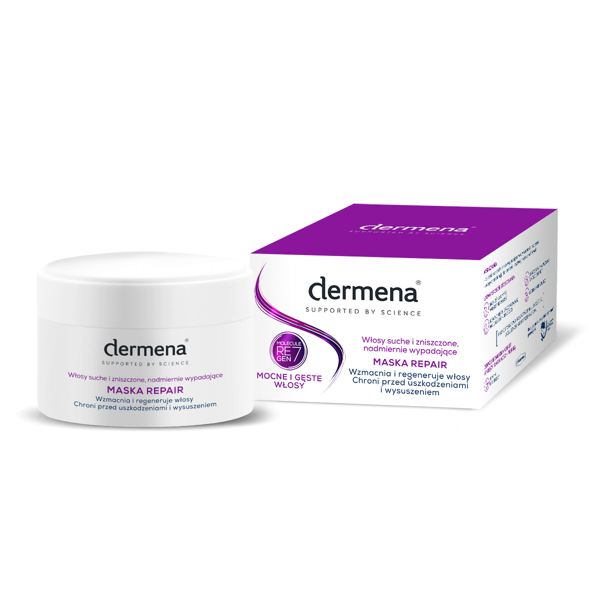 Dermena Repair, maska do włosów suchych u zniszczonych,  200 ml