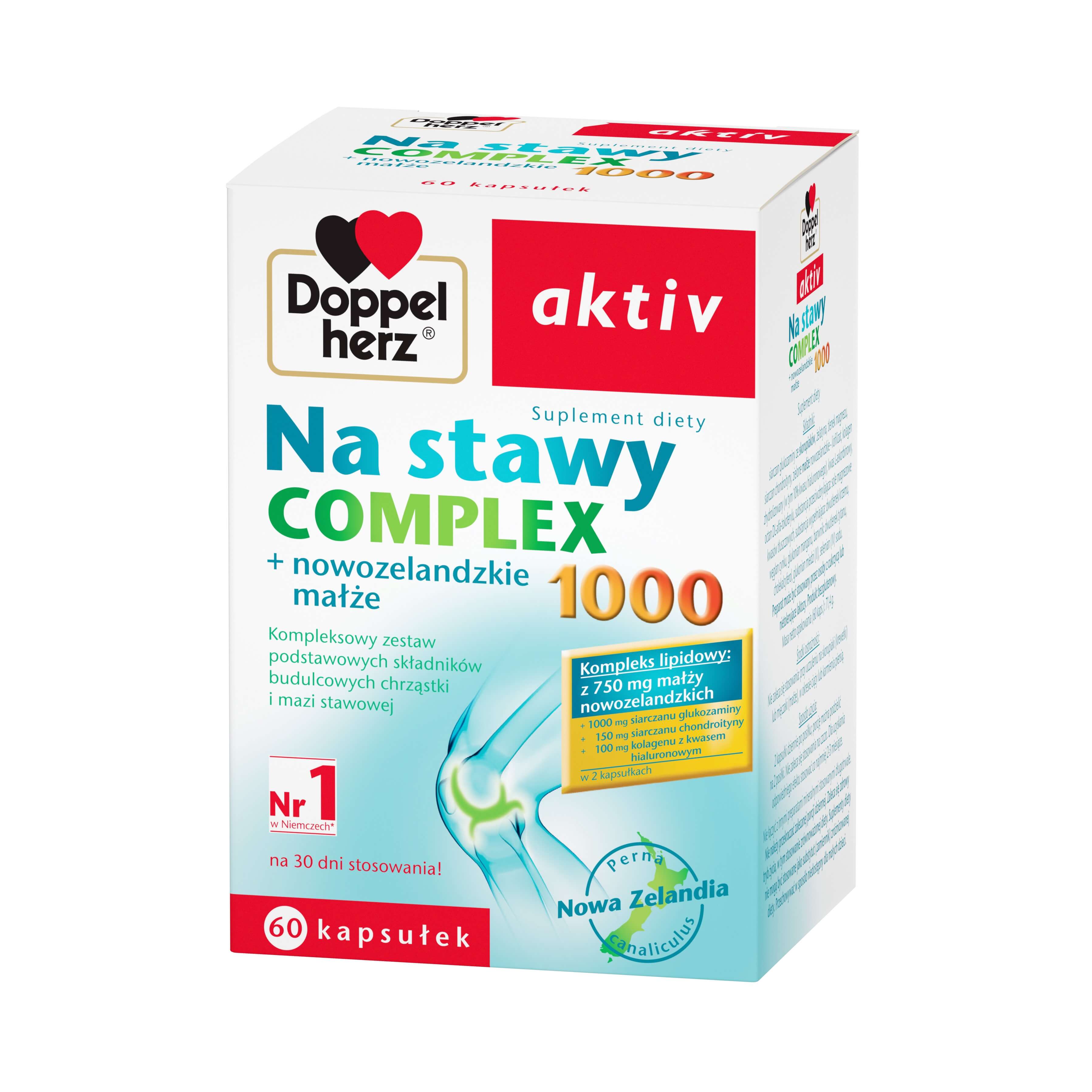 Doppelherz aktiv Na stawy Complex  kapsułki na zdrowe stawy, 60 szt. 