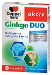 Doppelherz aktiv Ginkgo Duo kapsułki ze składnikami wspierającymi krążenie mózgowe i żylne, 60 szt. 