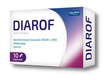 DIAFOR, kapsułki ze składnikami wspierającymi mikroflore jelitową, 10 szt.