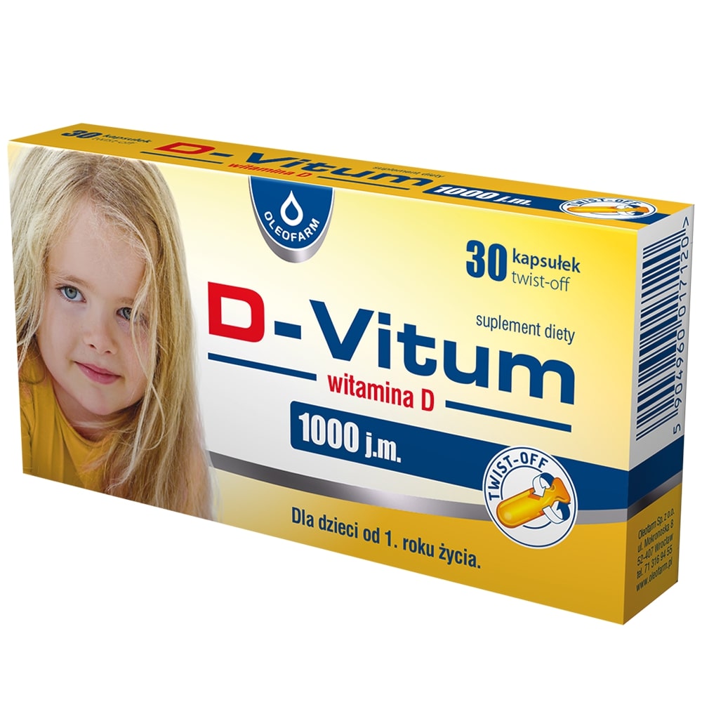 D-Vitum witamina D 1000 j.m.  kapsułki z witaminą D, 30 szt.