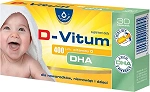 D-Vitum 400 j.m. kapsułki z witaminą D i DHA dla dzieci i niemowląt , 30 szt.