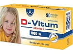 D-Vitum 1000 j.m. kapsułki twist-off z witaminą D dla dzieci od 1. roku życia, 90 szt.