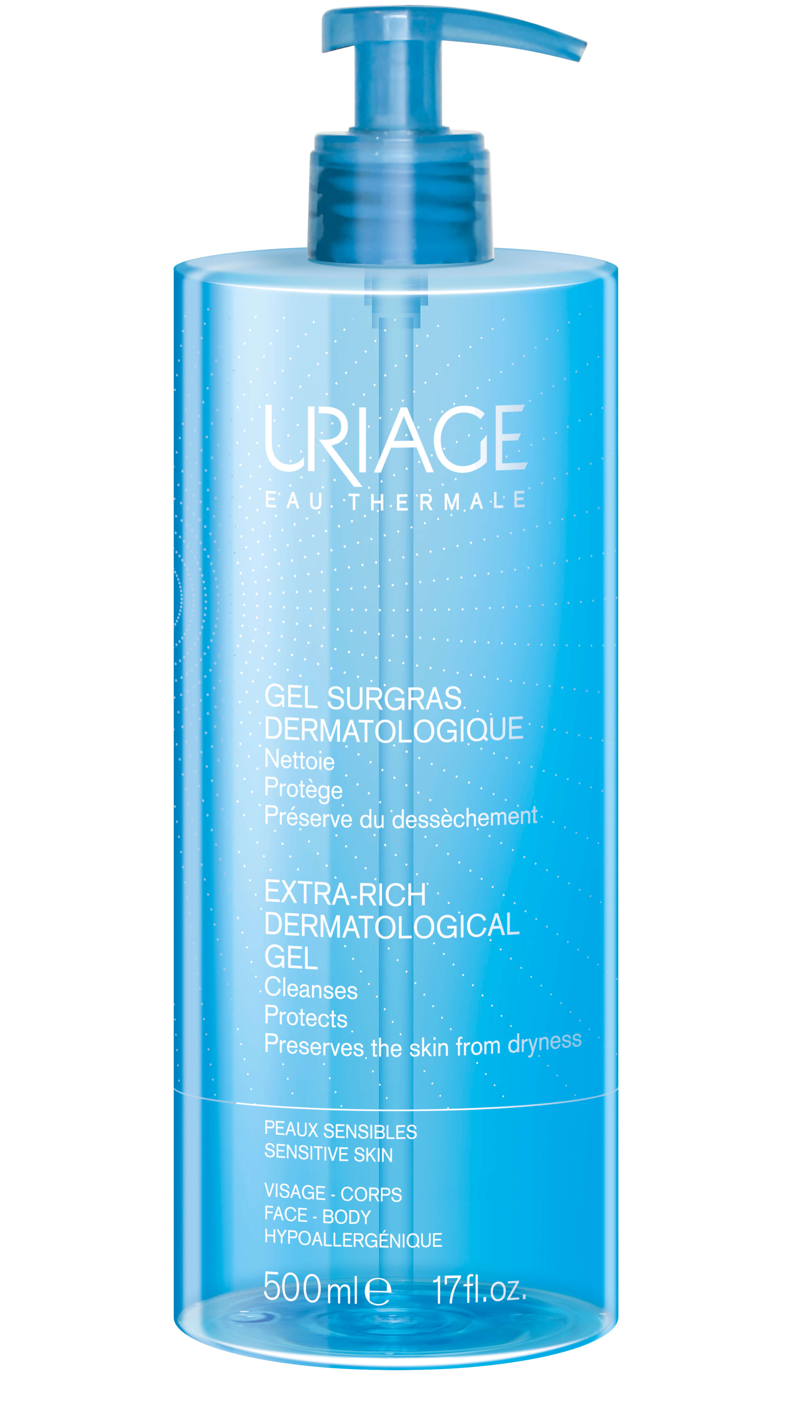 URIAGE , żel do mycia twarzy i ciała, 500 ml