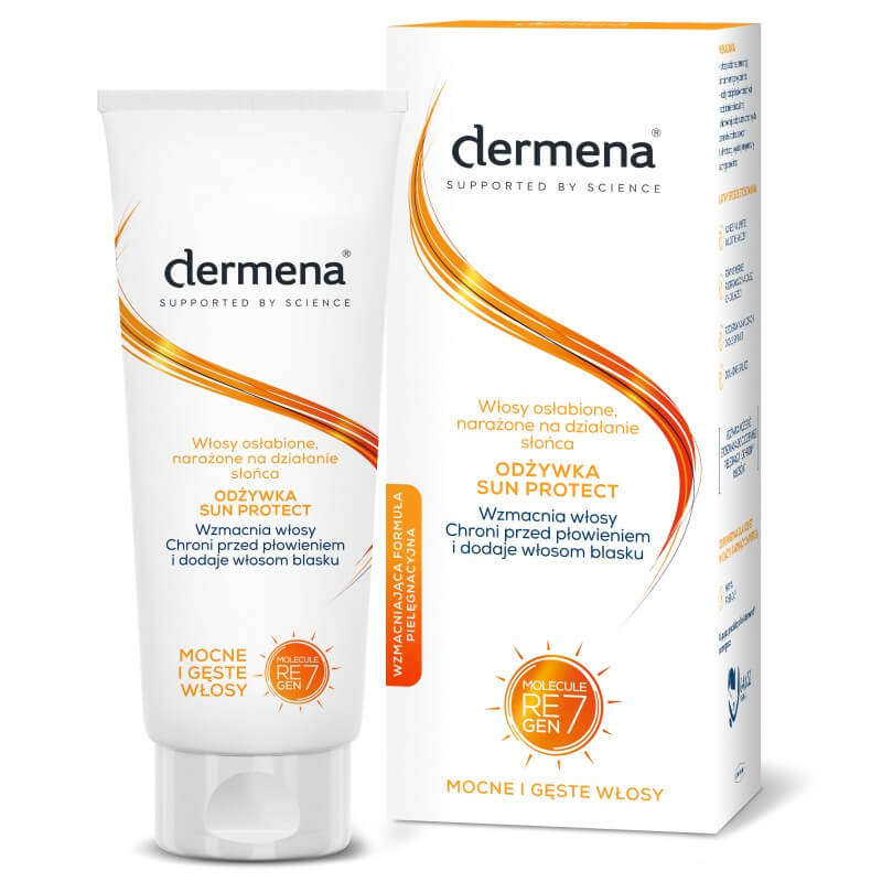 Dermena Sun Protect, odżywka do włosów, 200 ml