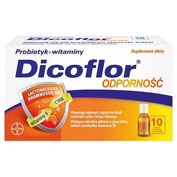Dicoflor Odporność, płyn z witaminą B, 10 szt.