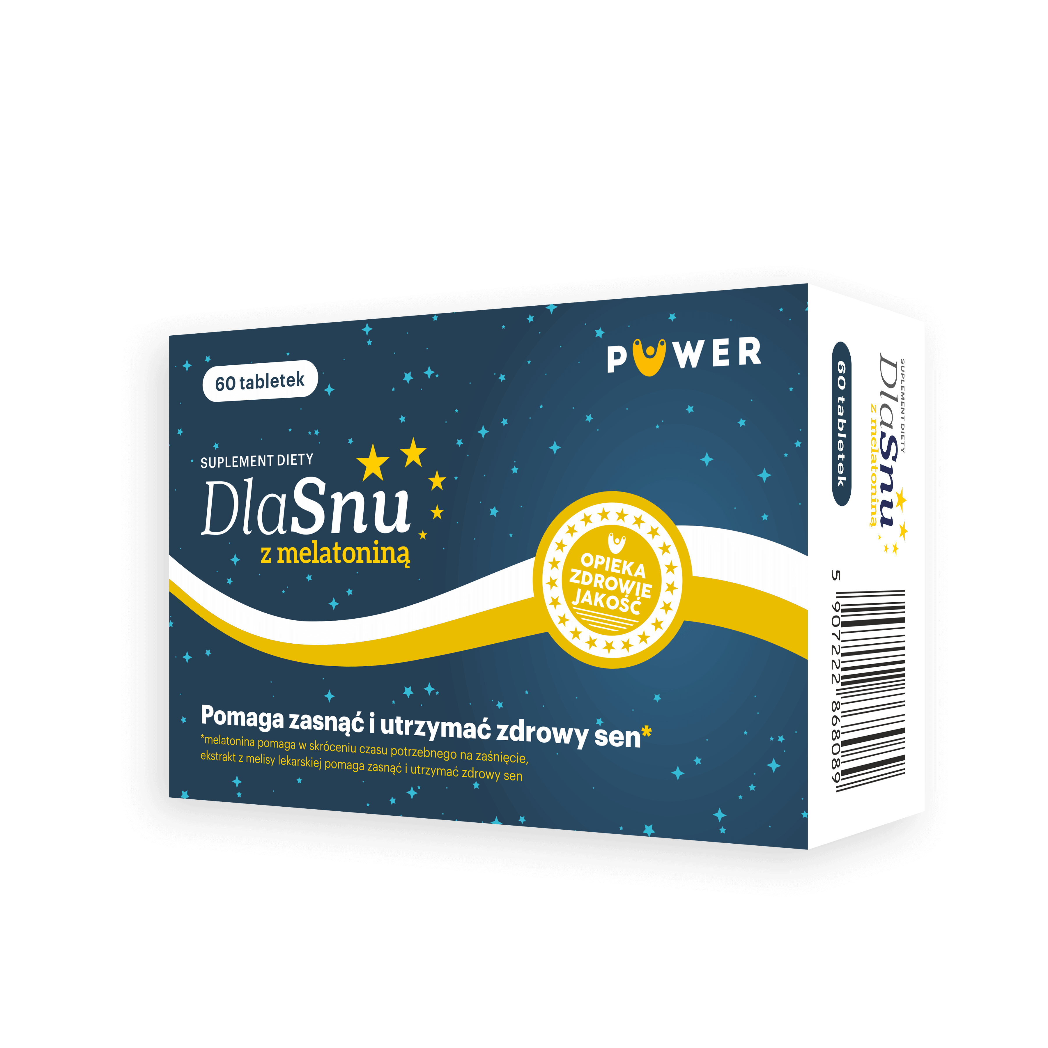 DlaSnu z melatoniną tabletki ze składnikami wspomagającymi zasypianie, 60 szt.