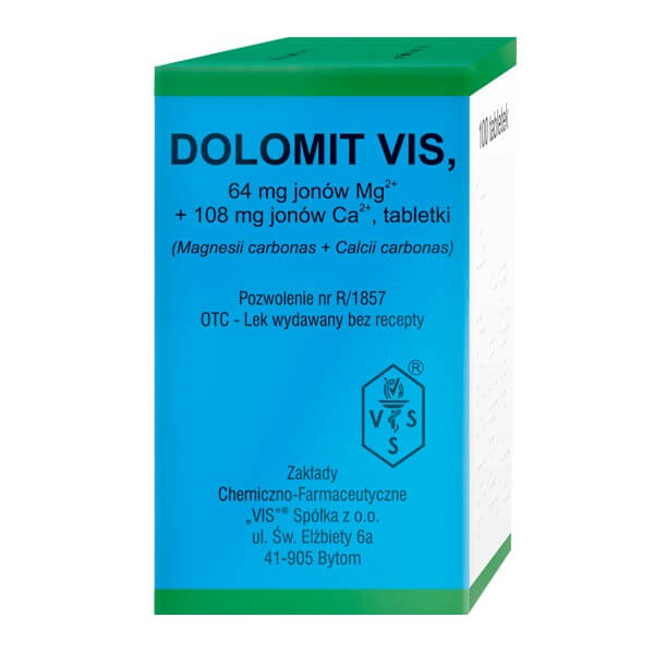 Dolomit tabletki ze składnikami zwalczającymi stres, 100 szt.