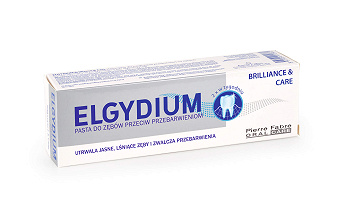 Elgydium Brilliance & Care , pasta do zębów pomagająca usunąć przebarwienia, 30 ml