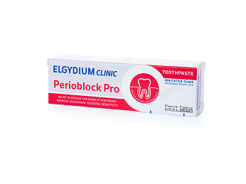 Elgydium Clinic Perioblock Pro, pasta do zębów zmniejszająca podrażnienia, 50 ml