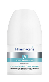 Pharmaceris A Mineral Biotic Deodorant, dezodorant do skóry wrażliwej, 50 ml