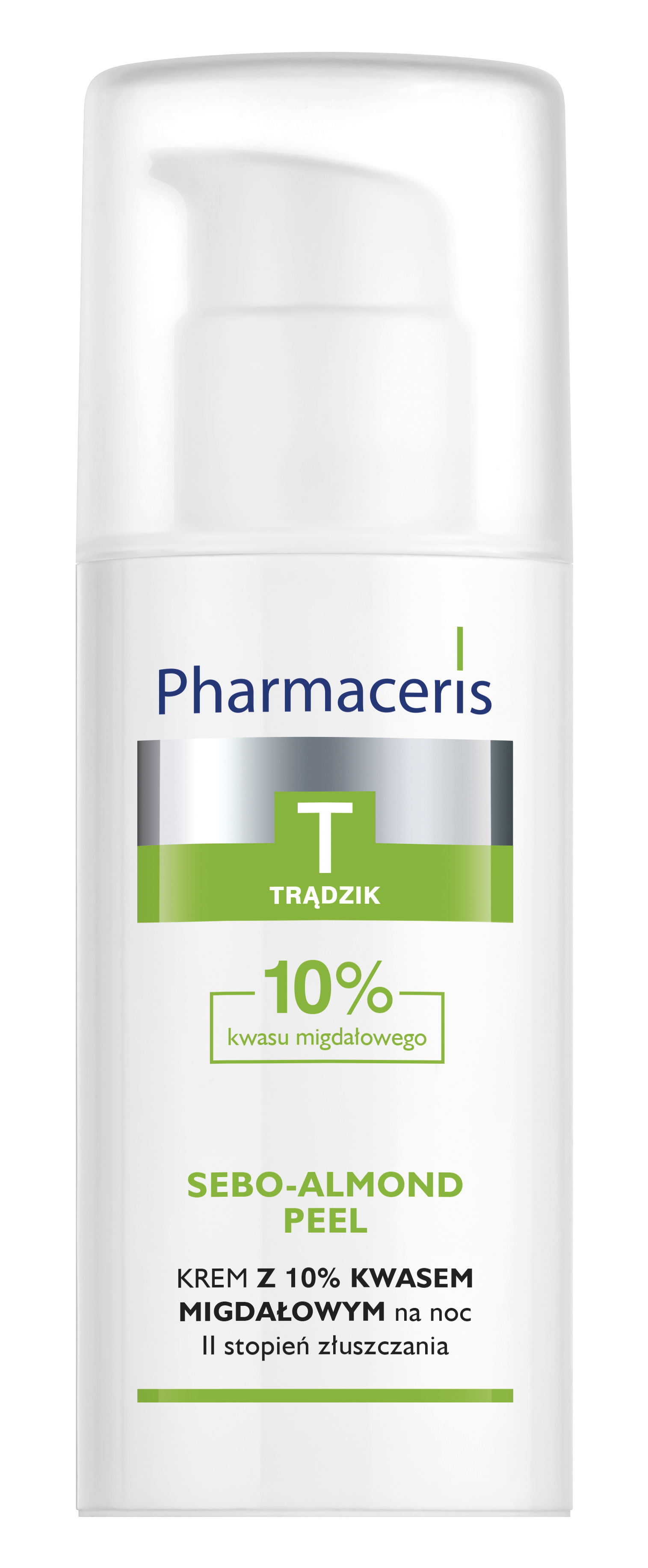 Pharmaceris T Sebo-Almond Peel krem przeciwtrądzikowy złuszczający z kwasem migdałowym do stosowania na noc, 50 ml