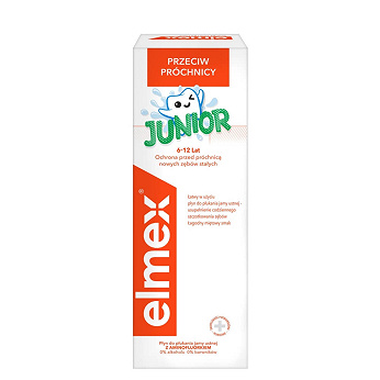 Elmex Junior, plyn do płukania jamy ustnej dla dzieci, 400 ml